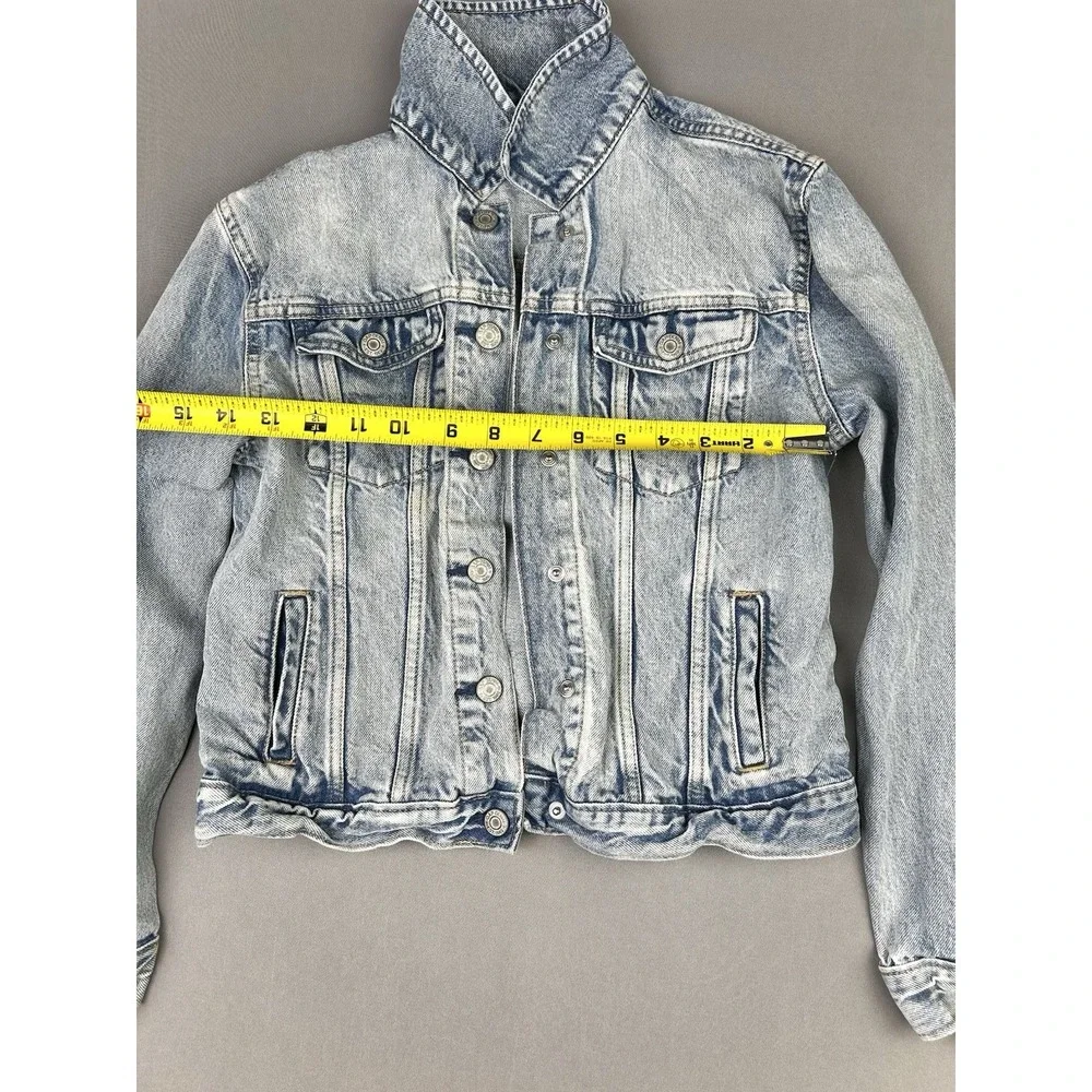 GAP Denim Girls XXL Crop Light Wash Jean‎ Jacket